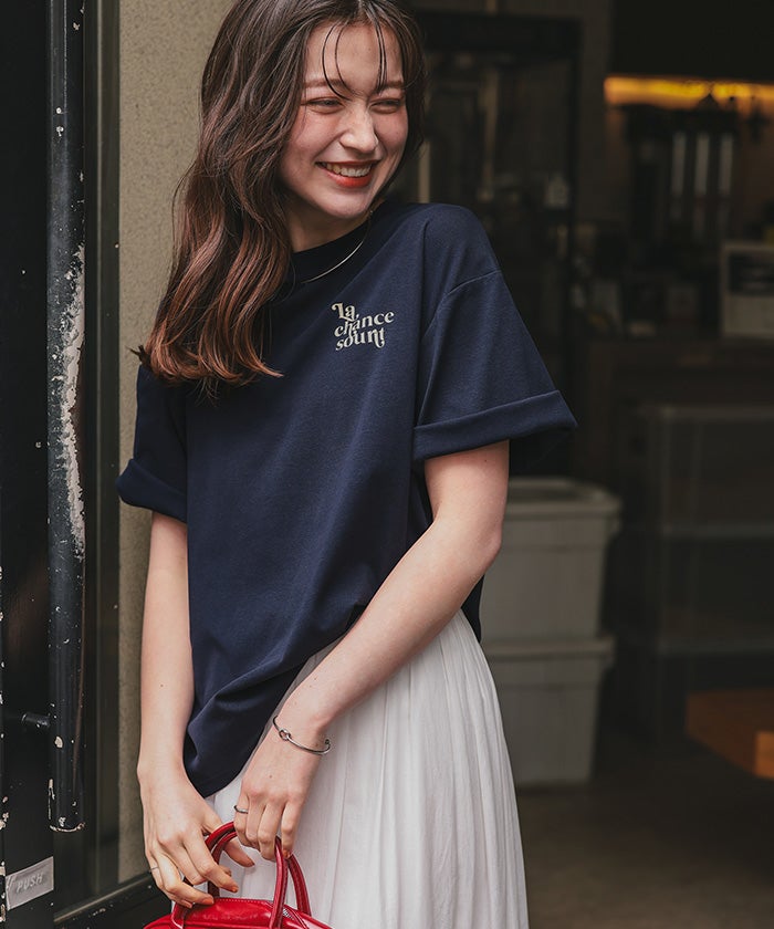 バックロゴゆるっとTシャツ【メール便可／90】 | titivate