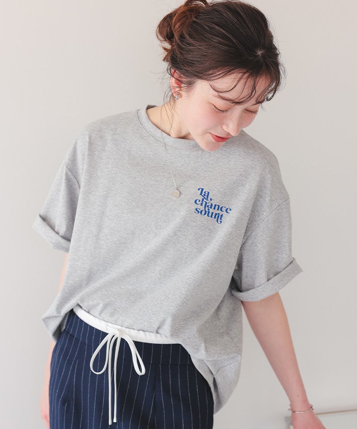 バックロゴゆるっとTシャツ【メール便可／90】 | titivate