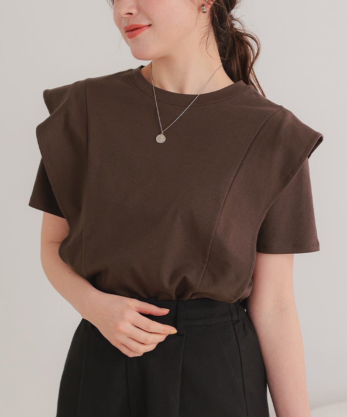 新品、未使用 SEE BY CHLOE ラッフル スリーブ Tシャツ SEE BY CHLOE】ラッフルスリーブTシャツ / XS - メルカリ