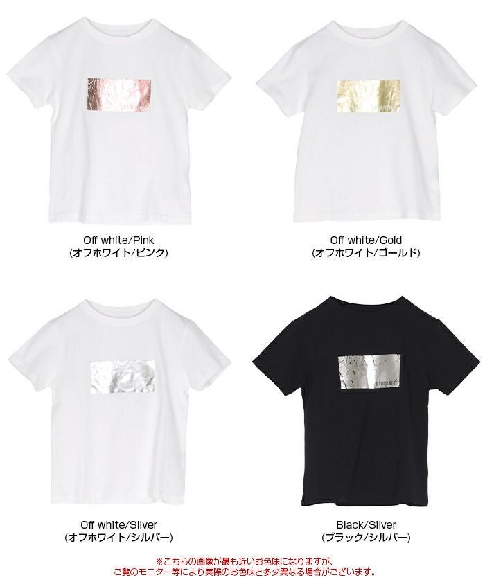 箔プリントコンパクトTシャツ【メール便可／60】 | titivate