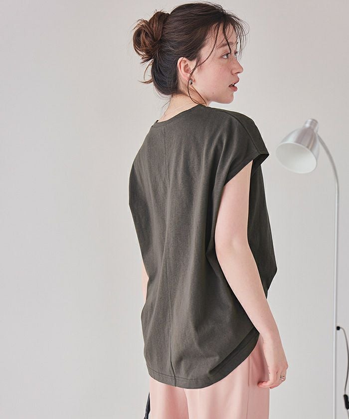 箔プリントフレンチスリーブTシャツ【メール便可／90】 | titivate