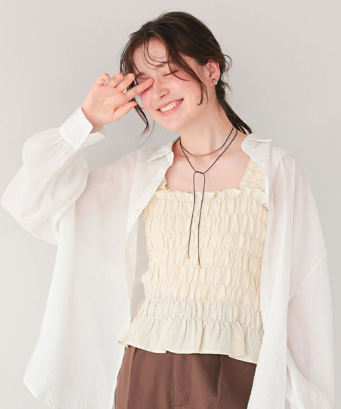 シャーリングギャザーTOPS SNIDEL（スナイデル）の「シャーリングギャザーTOPS（シャツ/ブラウス