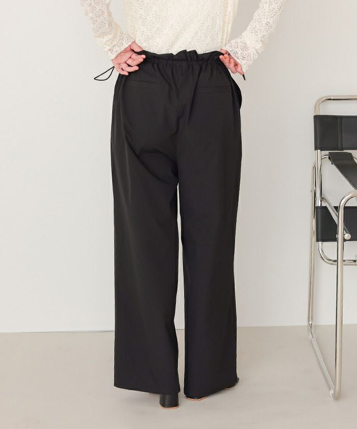 【BLACK】ドローストリング イージーパンツ BLACK DRAWSTRING EASY PANTS | PANTS | Florent｜フローレント