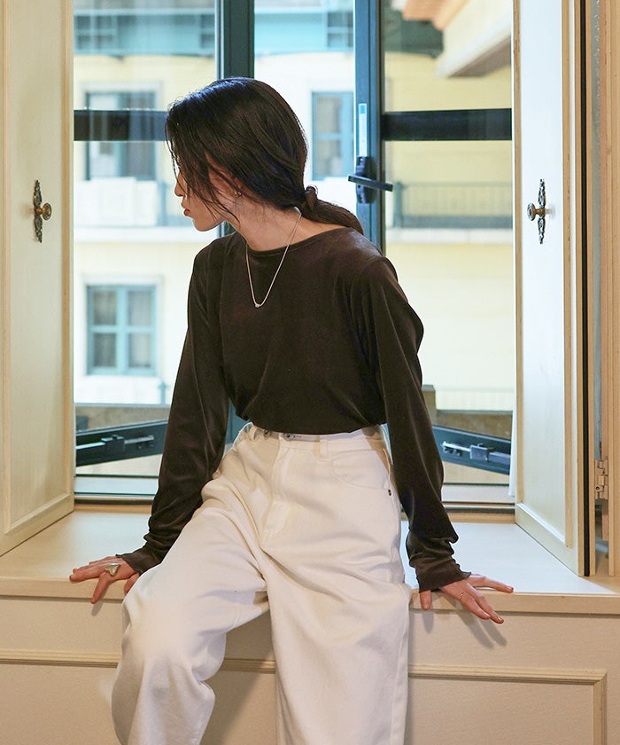 シアーベロアロングTシャツ | titivate