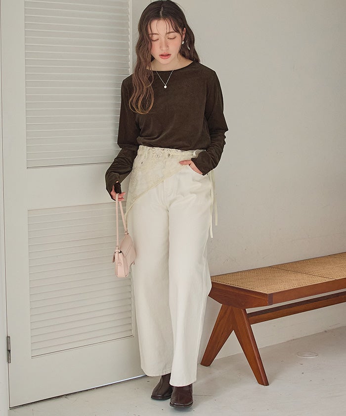 シアーベロアロングTシャツ【メール便可／100】 | titivate