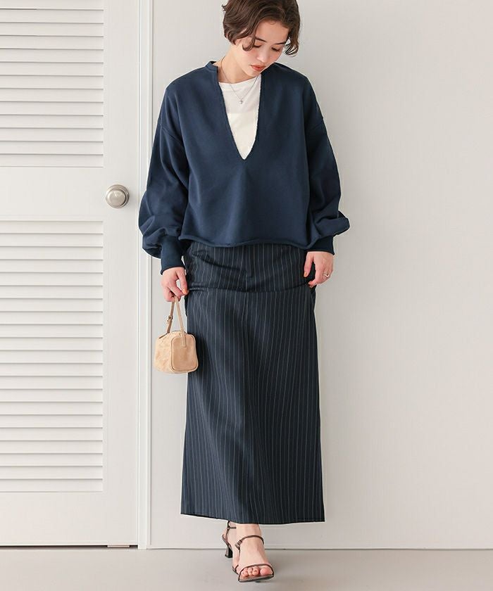 トップス RT 193830 袖切替ロングスリーブシアートップス | titivate