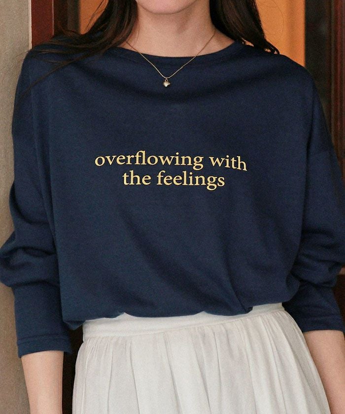 t(*^-^*)t様用です°・*:.。.☆ 文字プリントシアーロングTシャツ | titivate