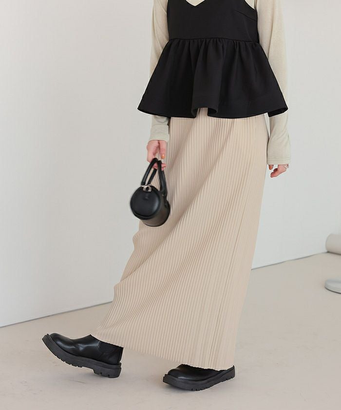 セルフカットロングIラインスカート | titivate