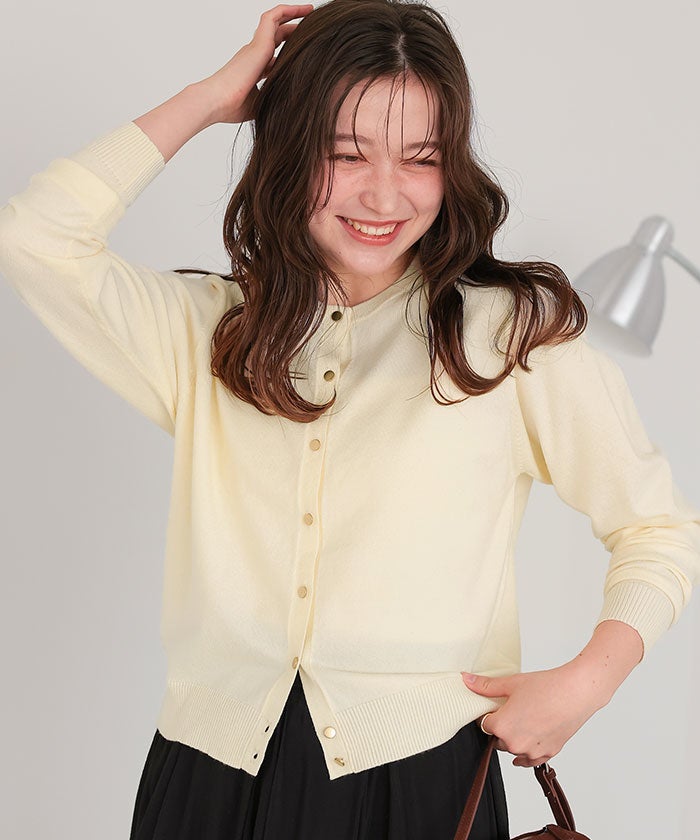 o5832　Sens Du Mai　肌触り良　カシミア　ニット　カーディガン RIGID CASHMERE SWEATER Cardigan - RAW - Yonetomi STORE ONLINE