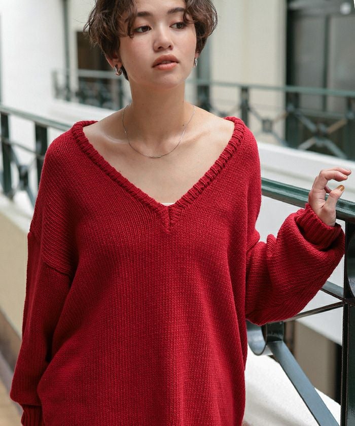 Chere CODE BIG Vネックプルオーバー IENA（イエナ）の「Chere CODE BIG Vネックプルオーバー◇（ニット