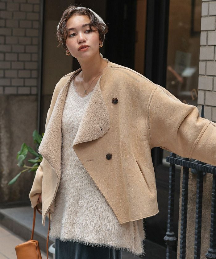 4日まで値下げ✧︎JOURNAL STANDARD☺︎フェイクムートンコート JOURNAL STANDARD（ジャーナルスタンダード） ブルゾン アウター