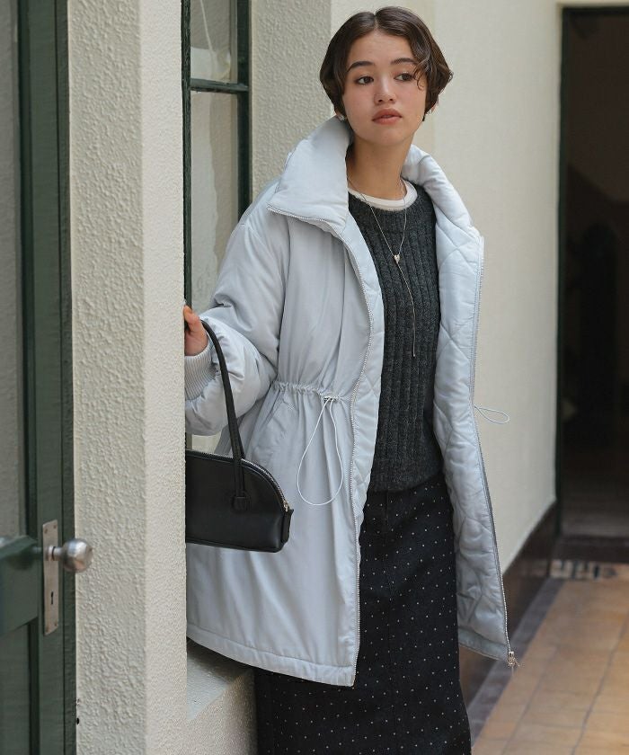 TSUMORI CHISATO ドローストリング ボンバージャケット 大阪店WEB限定【Chikashitsu +】cropped mouton bomber jacket