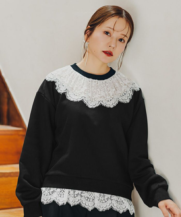 rosy monster レースカラードッキングスウェット 楽天市場】rosymonsterの通販