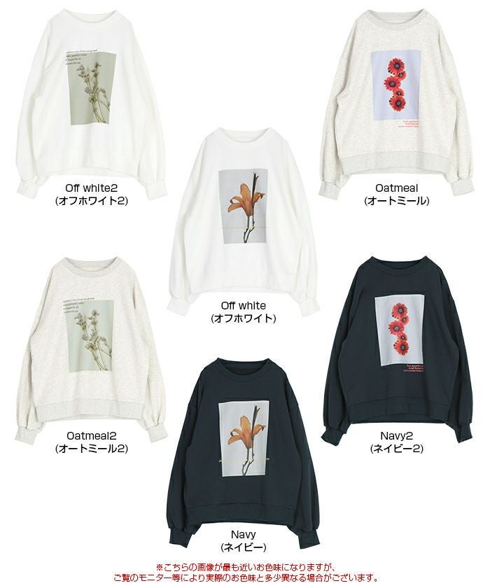 フォトプリントオーバーサイズスウェットプルオーバー | titivate