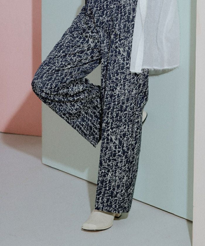 ジャガードワイドパンツ【miette ミエット】 | titivate