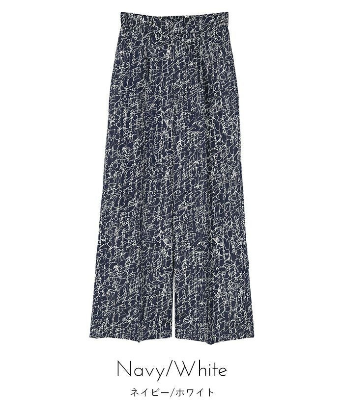 ジャガードワイドパンツ【miette ミエット】 | titivate