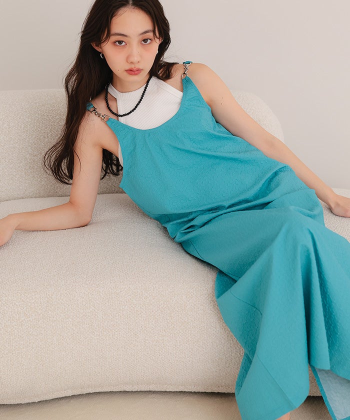 ビットストラップUネックワンピース【miette ミエット】【メール便可