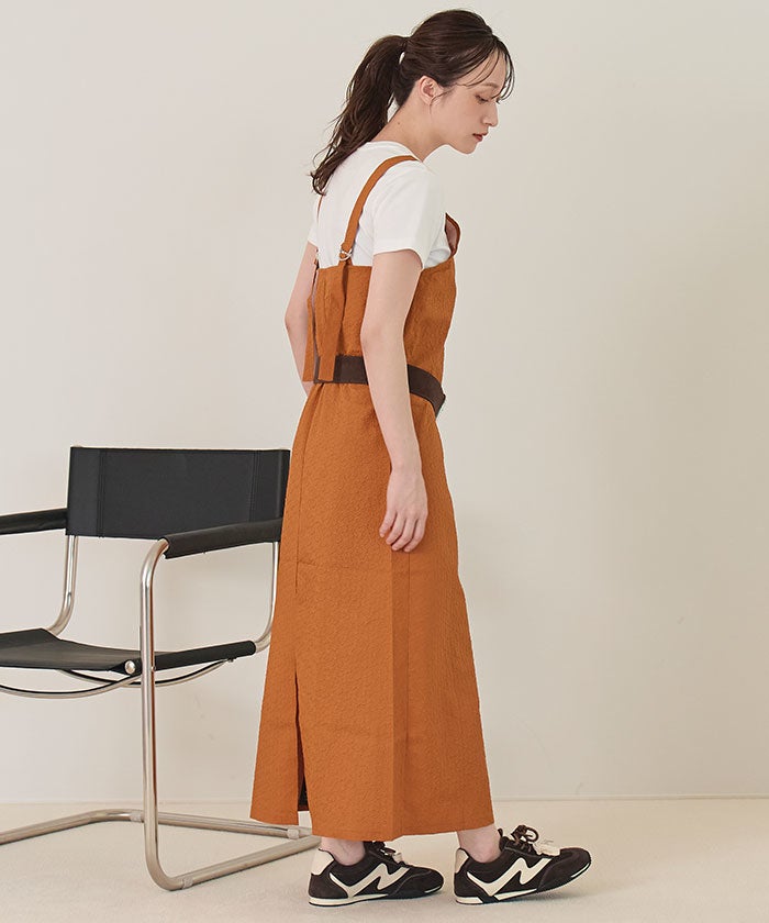 ビットストラップUネックワンピース【miette ミエット】【メール便可