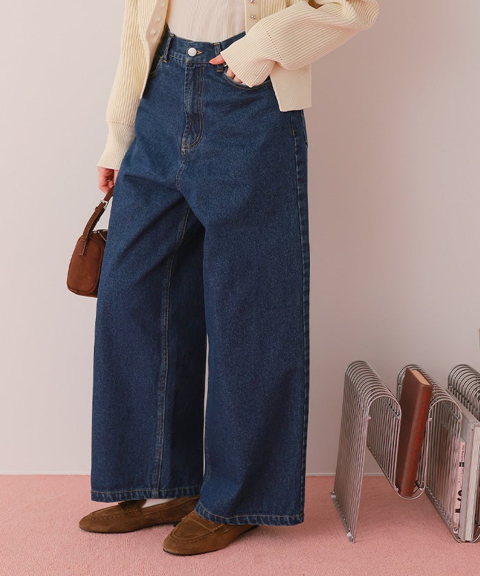 ワイドルーズデニムパンツ | titivate