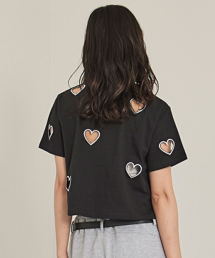 ハートカットTシャツ【miette ミエット】【メール便可／50】 | titivate
