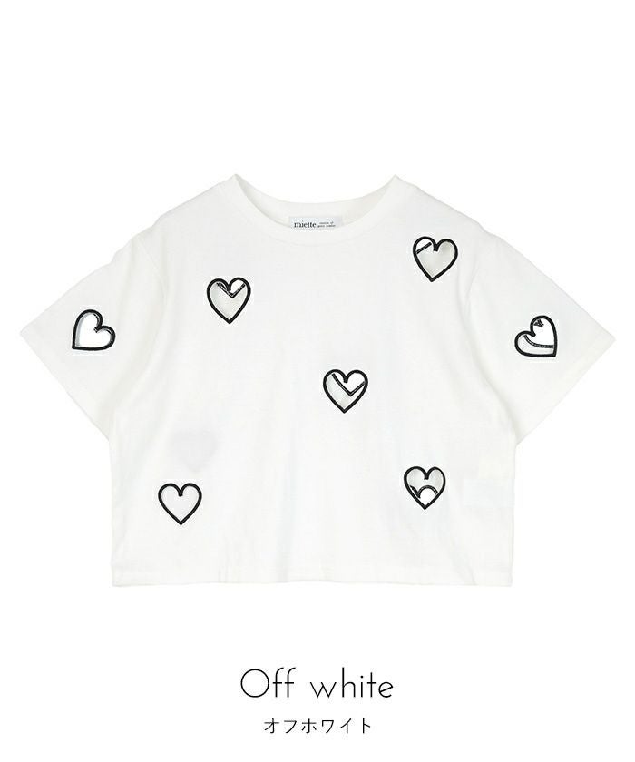 ハートカットTシャツ【miette ミエット】【メール便可／50】 | titivate