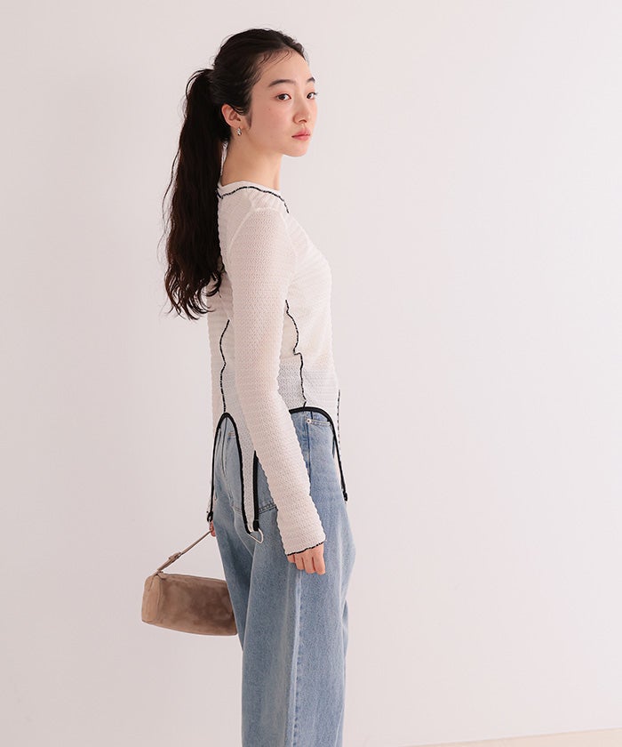 ガーターベルトカットソートップス【miette ミエット】【メール便可