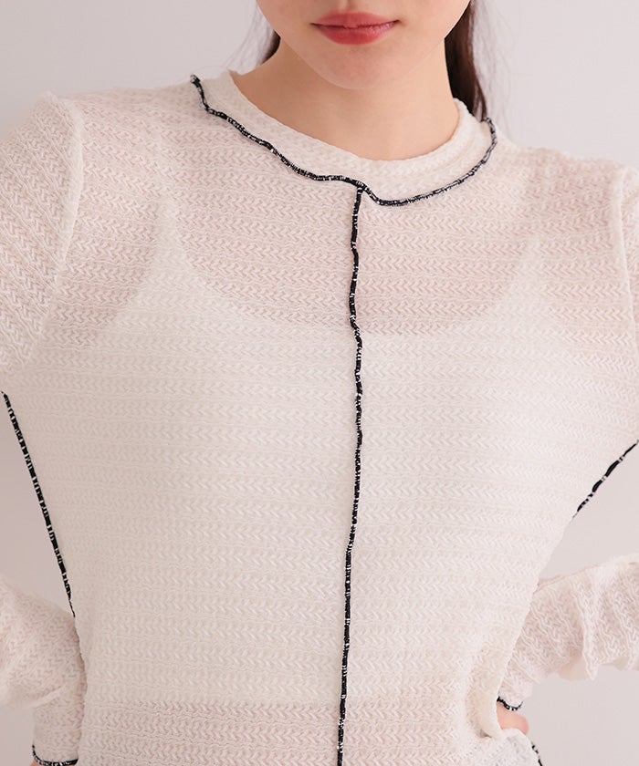 ガーターベルトカットソートップス【miette ミエット】【メール便可