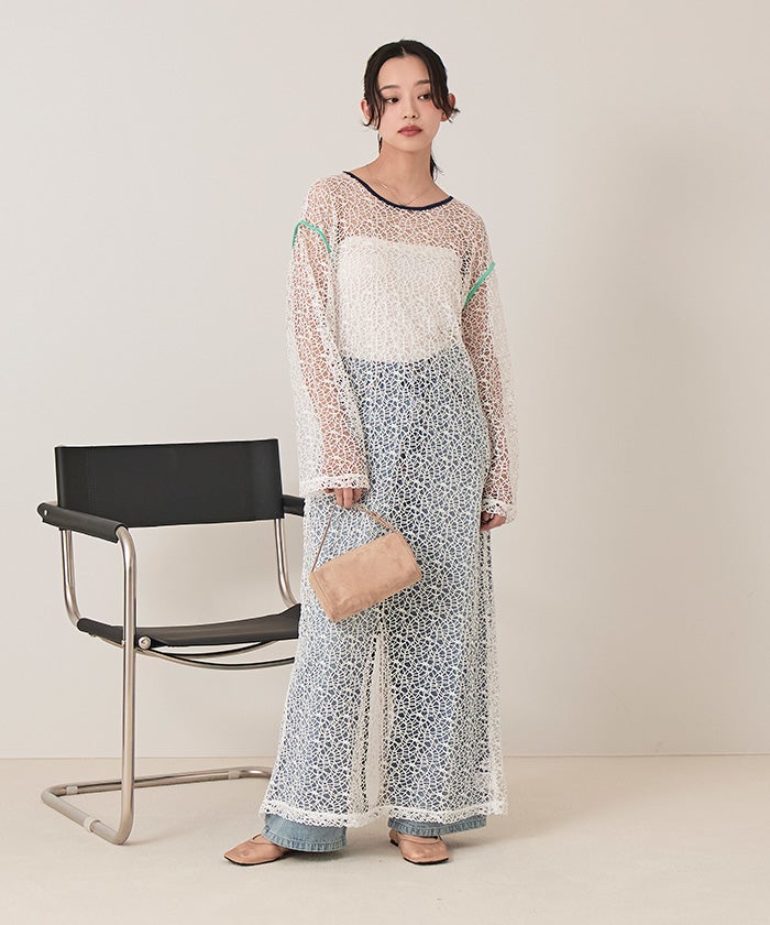 幾何学メッシュワンピース【miette ミエット】 | titivate