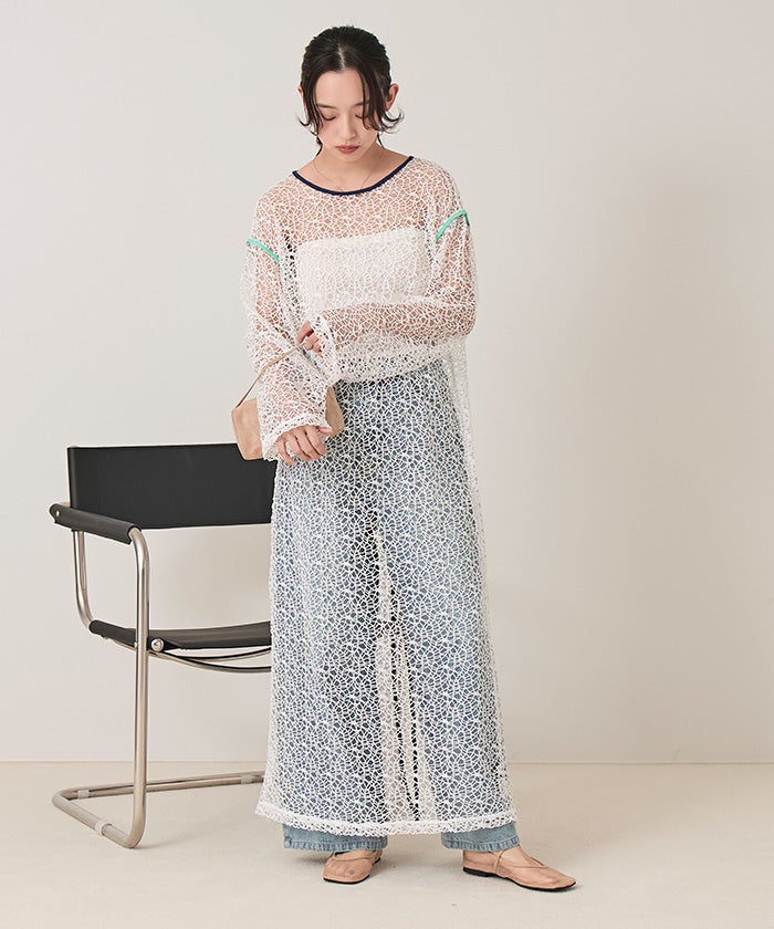 幾何学メッシュワンピース【miette ミエット】 | titivate