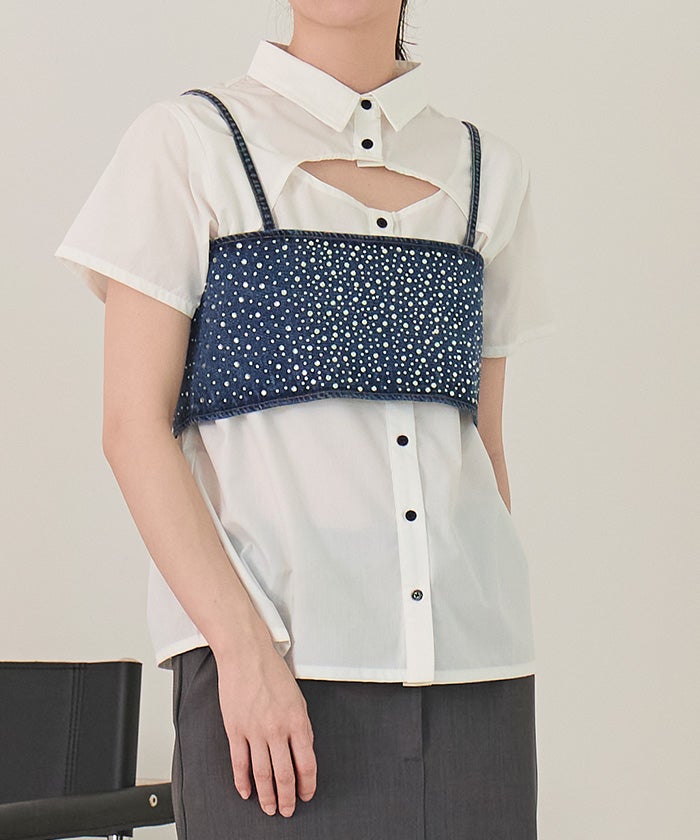 デコルテカットシャツ【miette ミエット】【メール便可／100】 | titivate