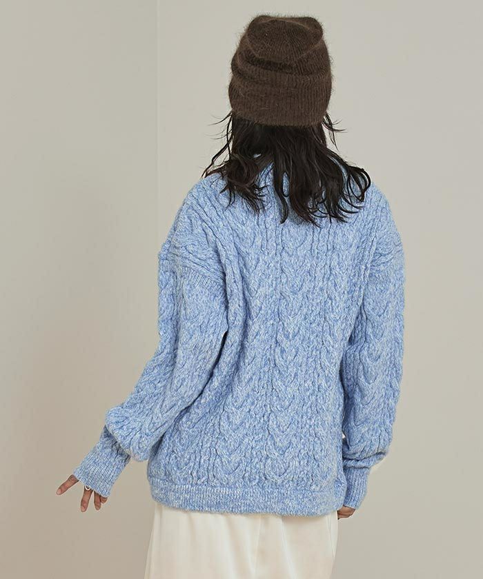 オーバーサイズケーブル編みニット【miette ミエット】 | titivate