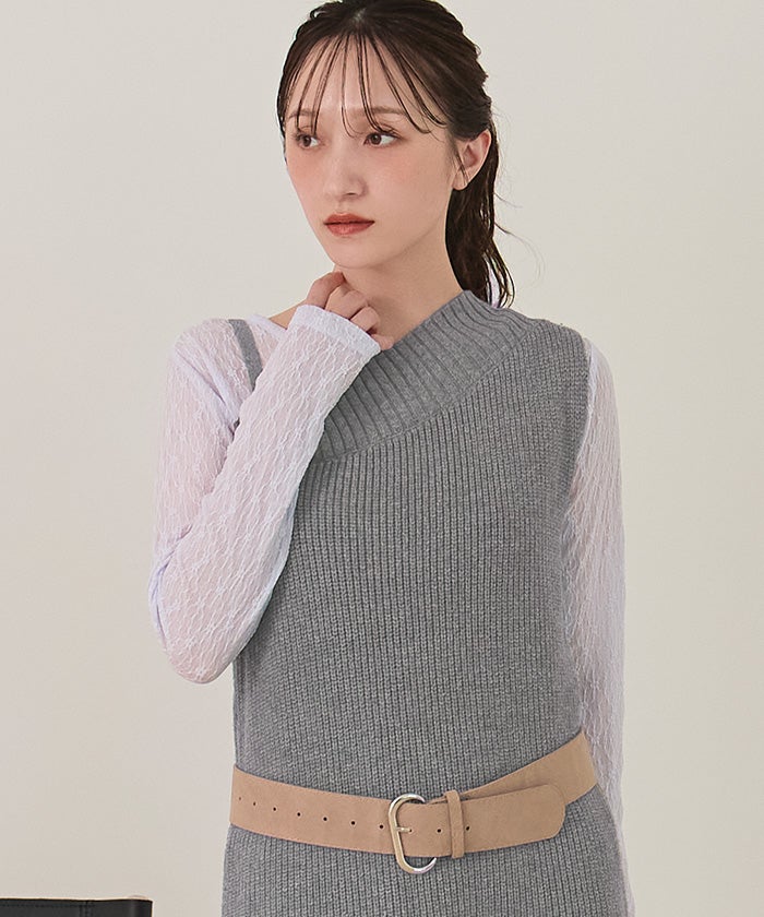 ワンショルダー ニット ワンショルダーオープンニット elle Cygne 公式