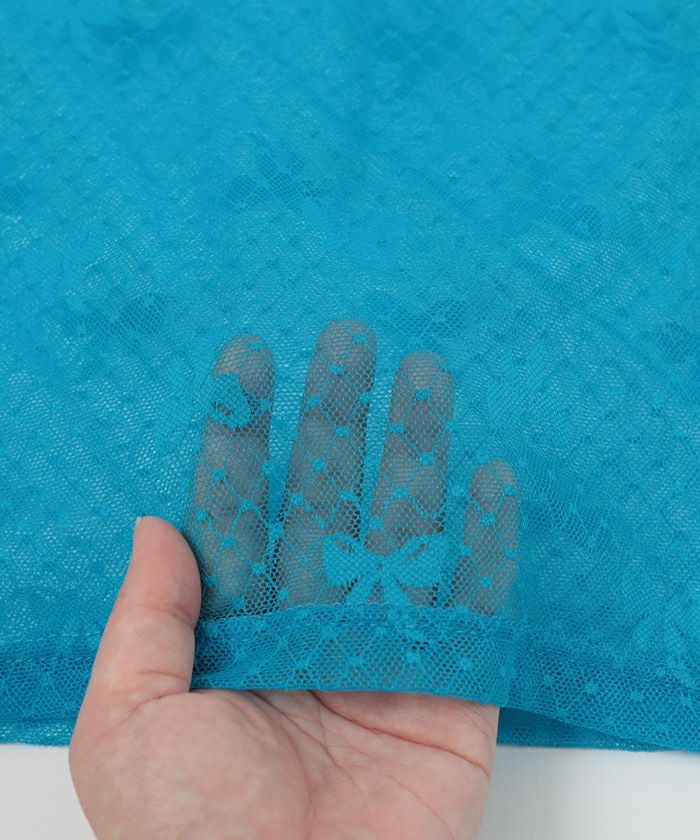 リボンチュールスリットスリーブトップス【miette ミエット】【メール