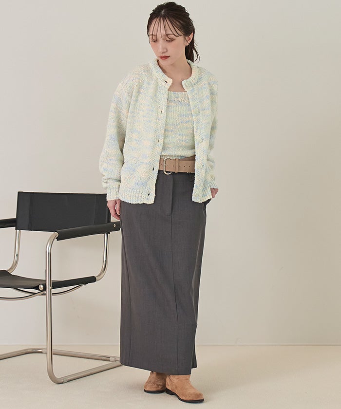 カラーネップニットアンサンブル【miette ミエット】 | titivate