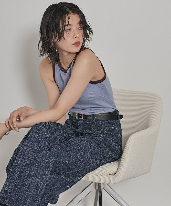 カップ付きバイカラーアメスリタンク【miette ミエット】 | titivate