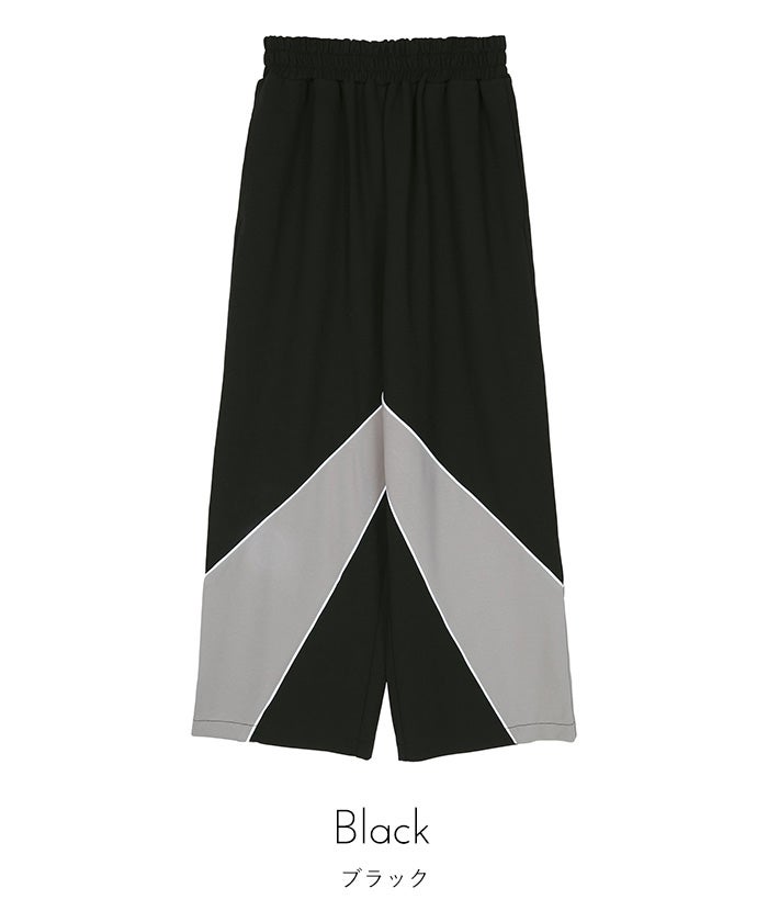 配色切替ジャージパンツ【miette ミエット】 | titivate
