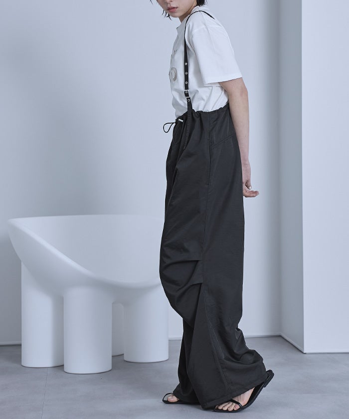 サスペンダー付きパラシュートパンツ【miette ミエット】 | titivate