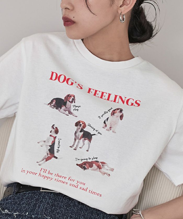 dogプリントTシャツ【miette ミエット】 | titivate