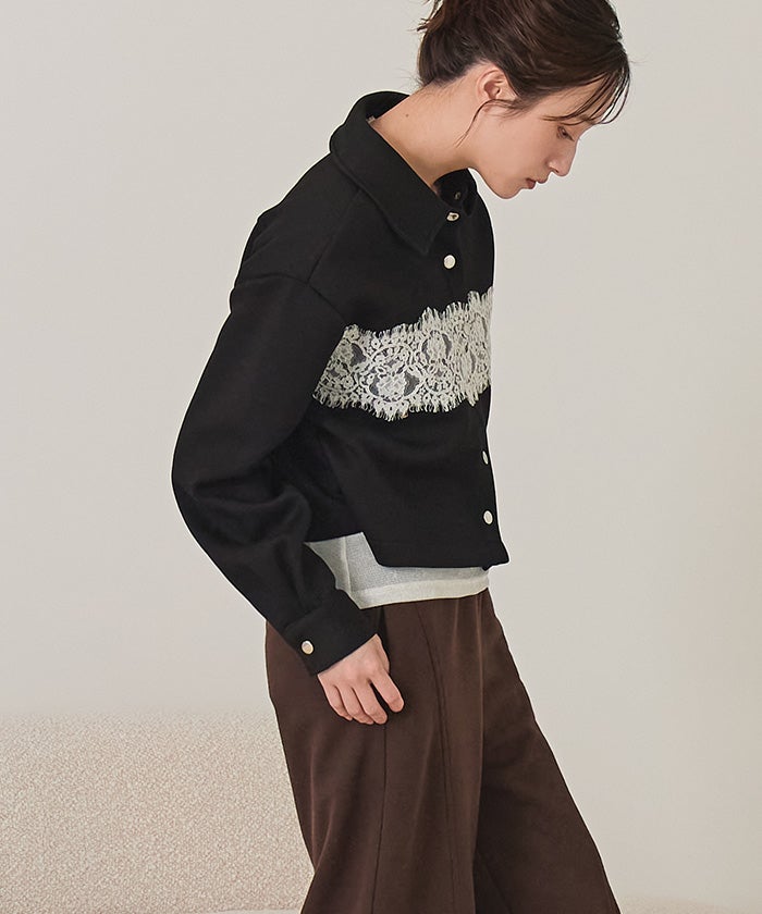 レースデザインダンボールシャツ【miette ミエット】 | titivate