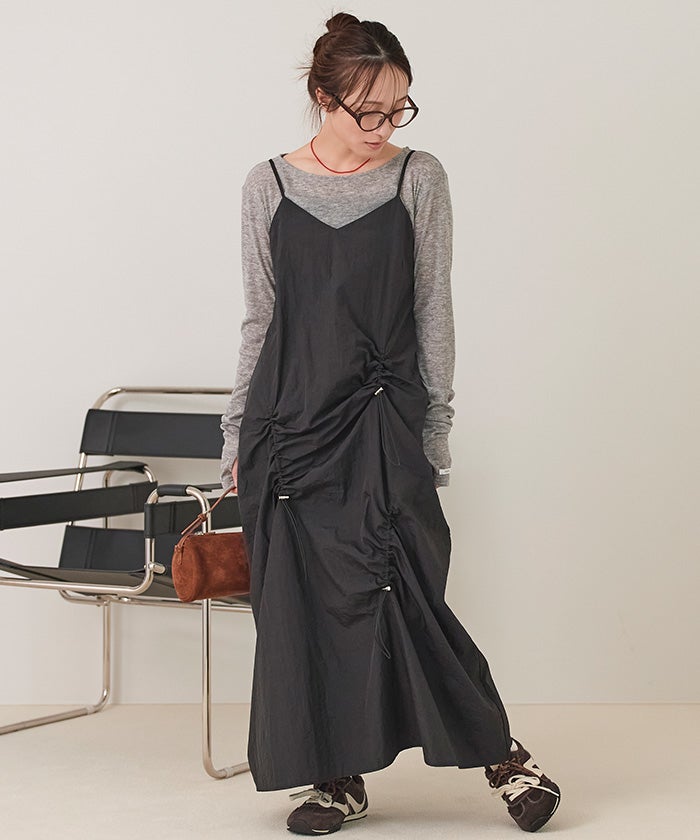 アシメドロストキャミソールワンピース【miette ミエット】 | titivate
