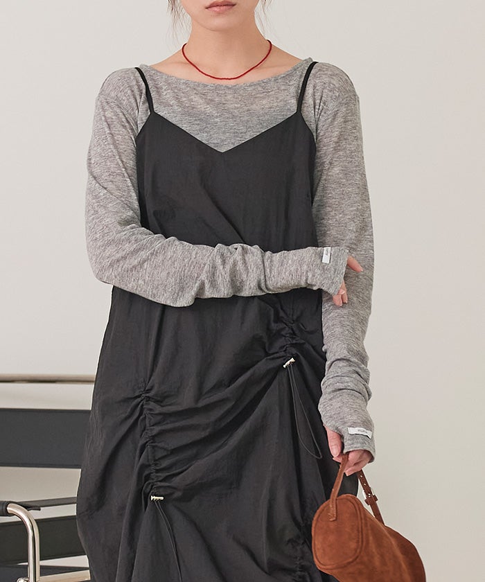 アシメドロストキャミソールワンピース【miette ミエット】 | titivate