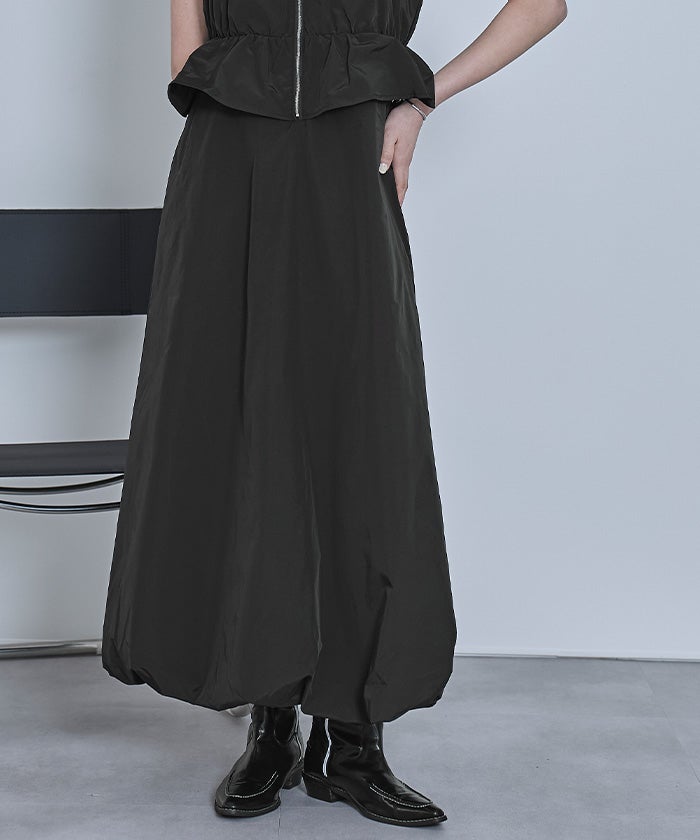 フロントジップバルーンワンピース【miette ミエット】 | titivate