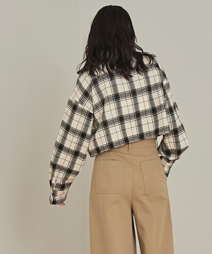 起毛チェックドロストシャツ【miette ミエット】 | titivate