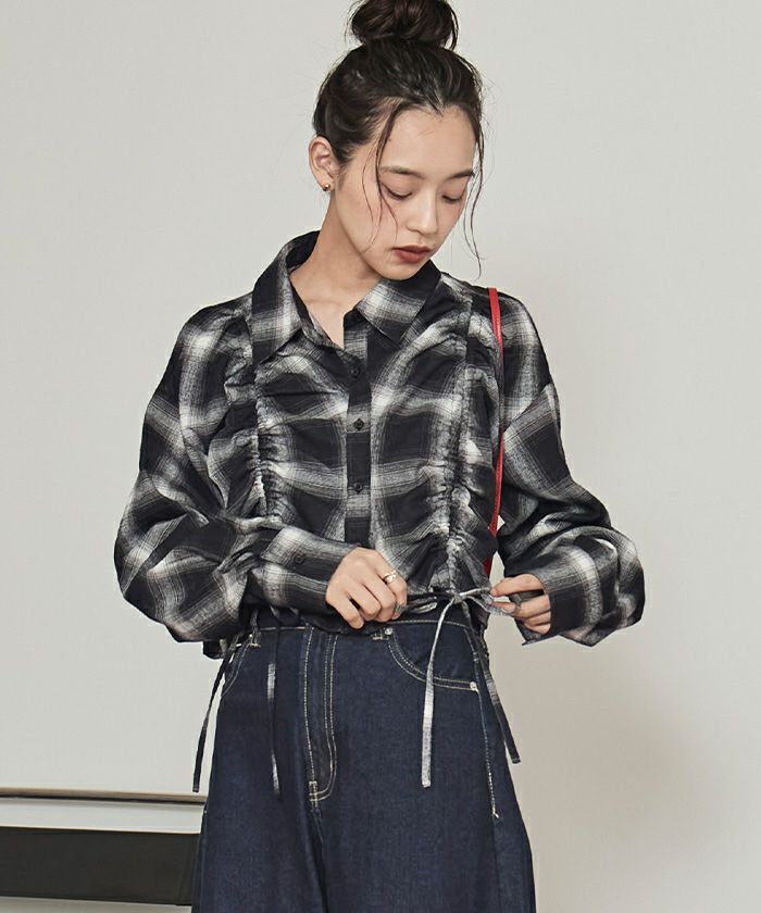 Miette. ページ 起毛チェックドロストシャツ【miette ミエット】 | titivate