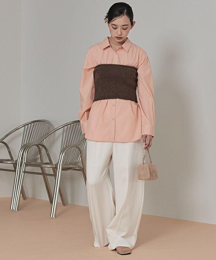 ニットベアビスチェセットシャツ【miette ミエット】 | titivate