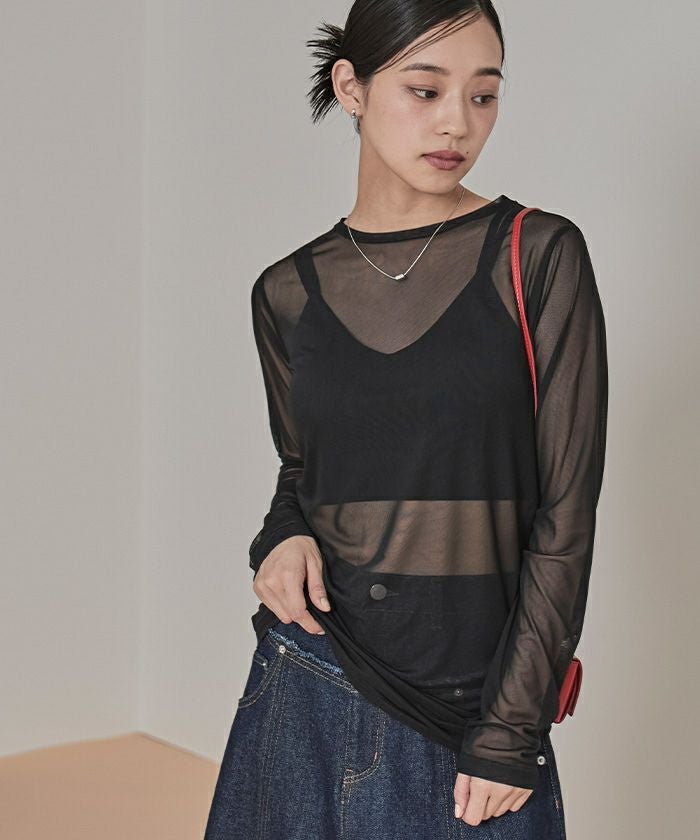 前後2wayギャザードレープシアートップス【miette ミエット】 | titivate
