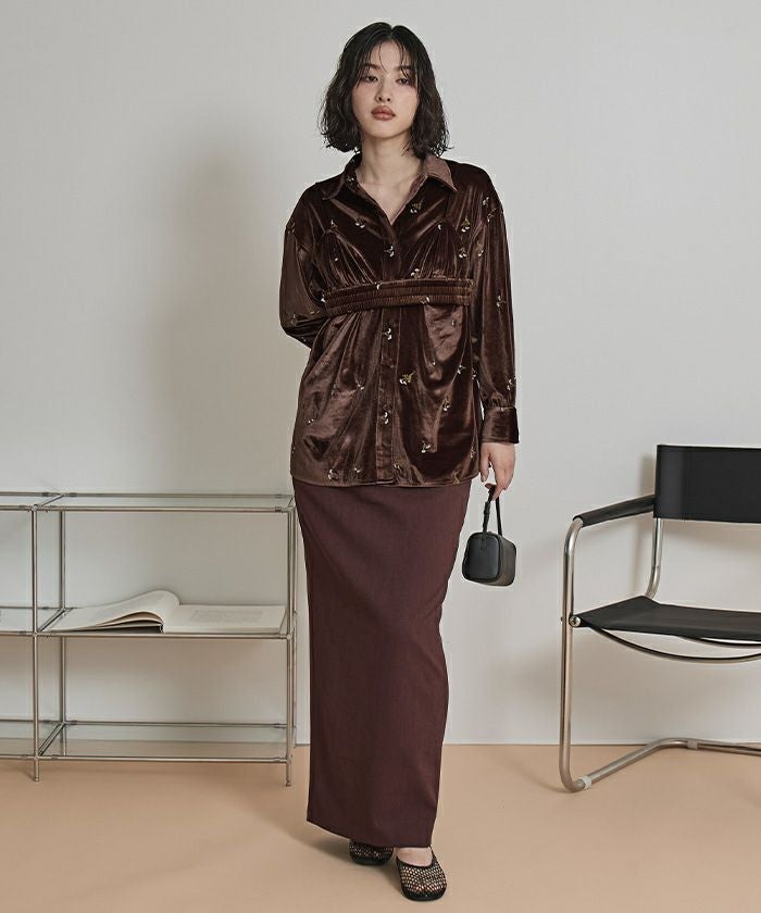 ビスチェセットベロアシャツ【miette ミエット】 | titivate