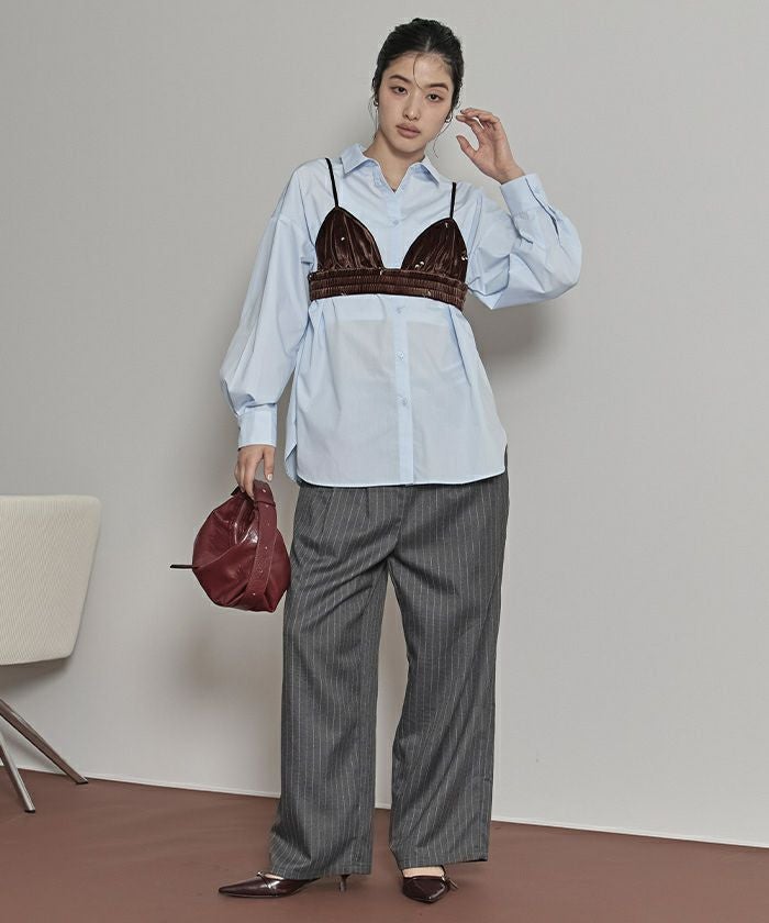 ビスチェセットベロアシャツ【miette ミエット】 | titivate