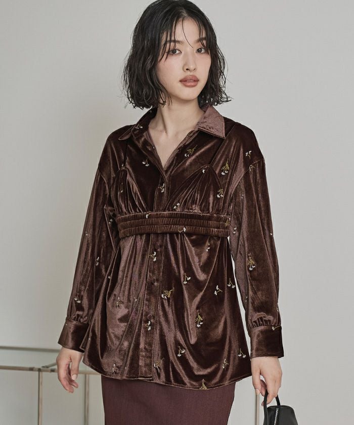 ビスチェセットベロアシャツ【miette ミエット】 | titivate