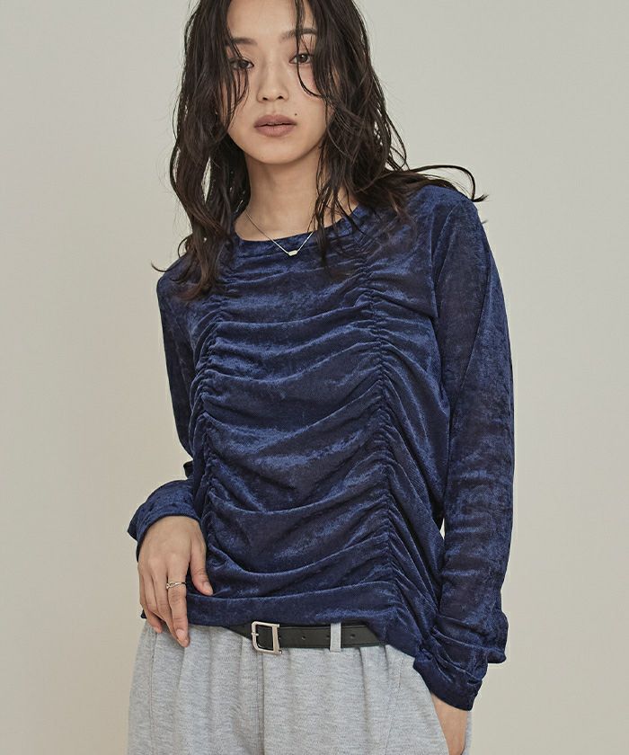 シアーベロアシャーリングトップス【miette ミエット】 | titivate